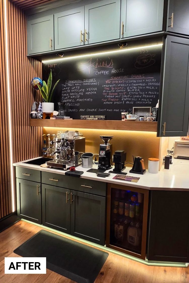 coffee bar idea for small space