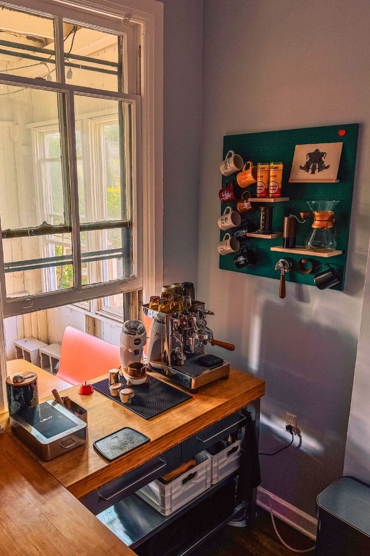 coffee bar idea for small space