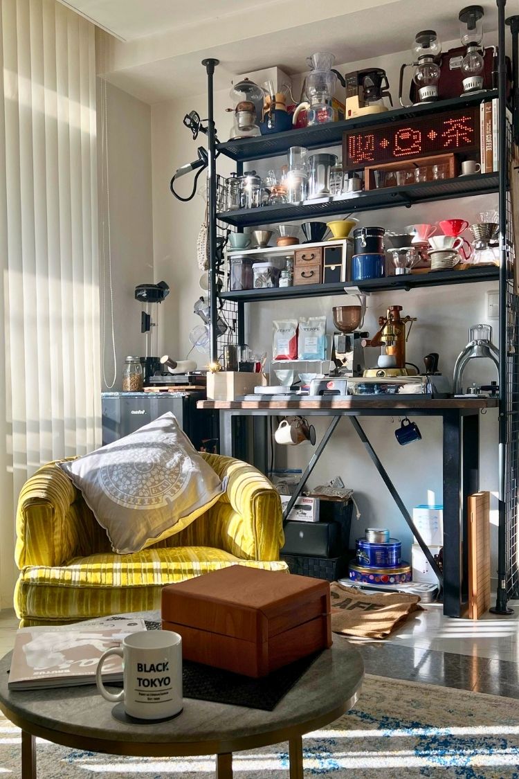 coffee bar idea for small space