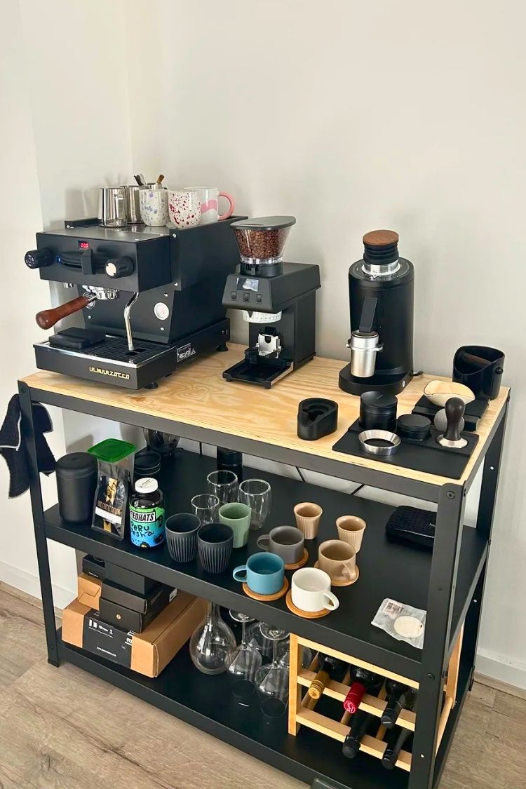 coffee bar idea for small space
