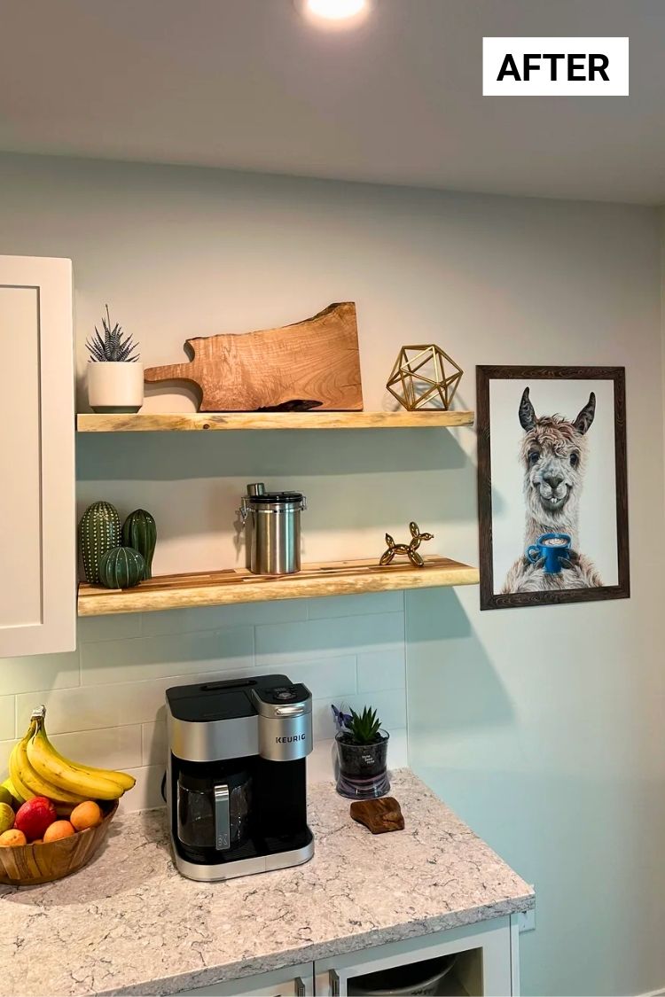 coffee bar idea for small space