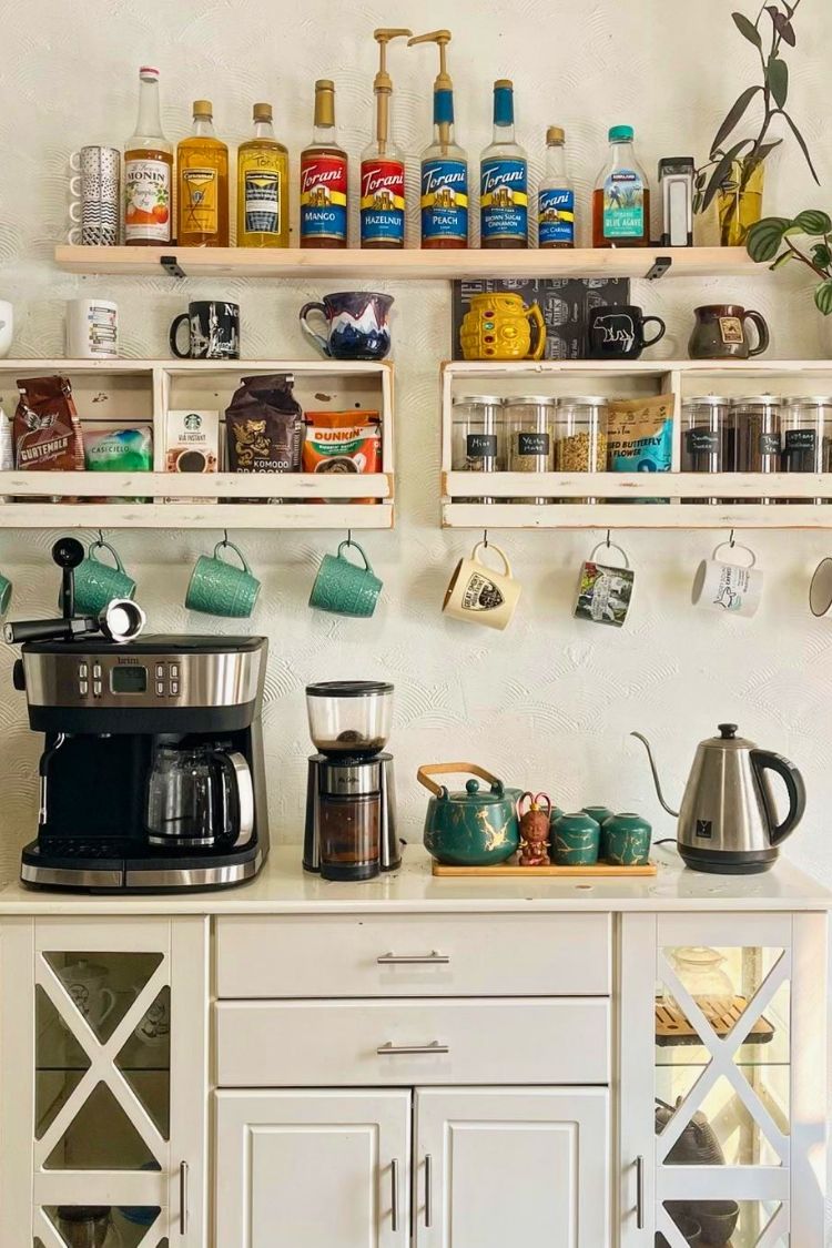 coffee bar idea for small space