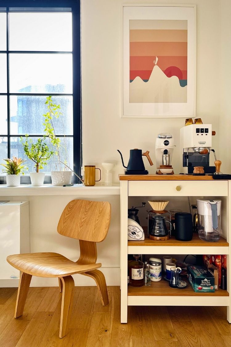 coffee bar idea for small space