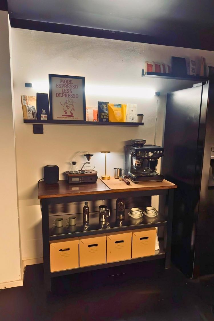 coffee bar idea for small space