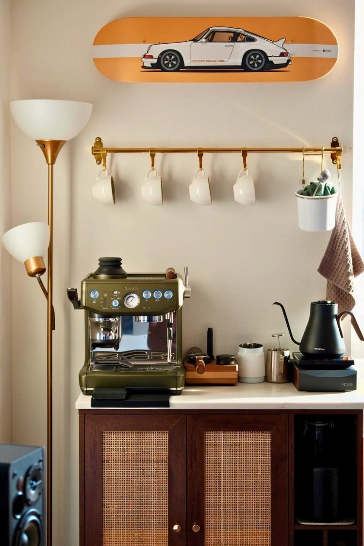 coffee bar idea for small space