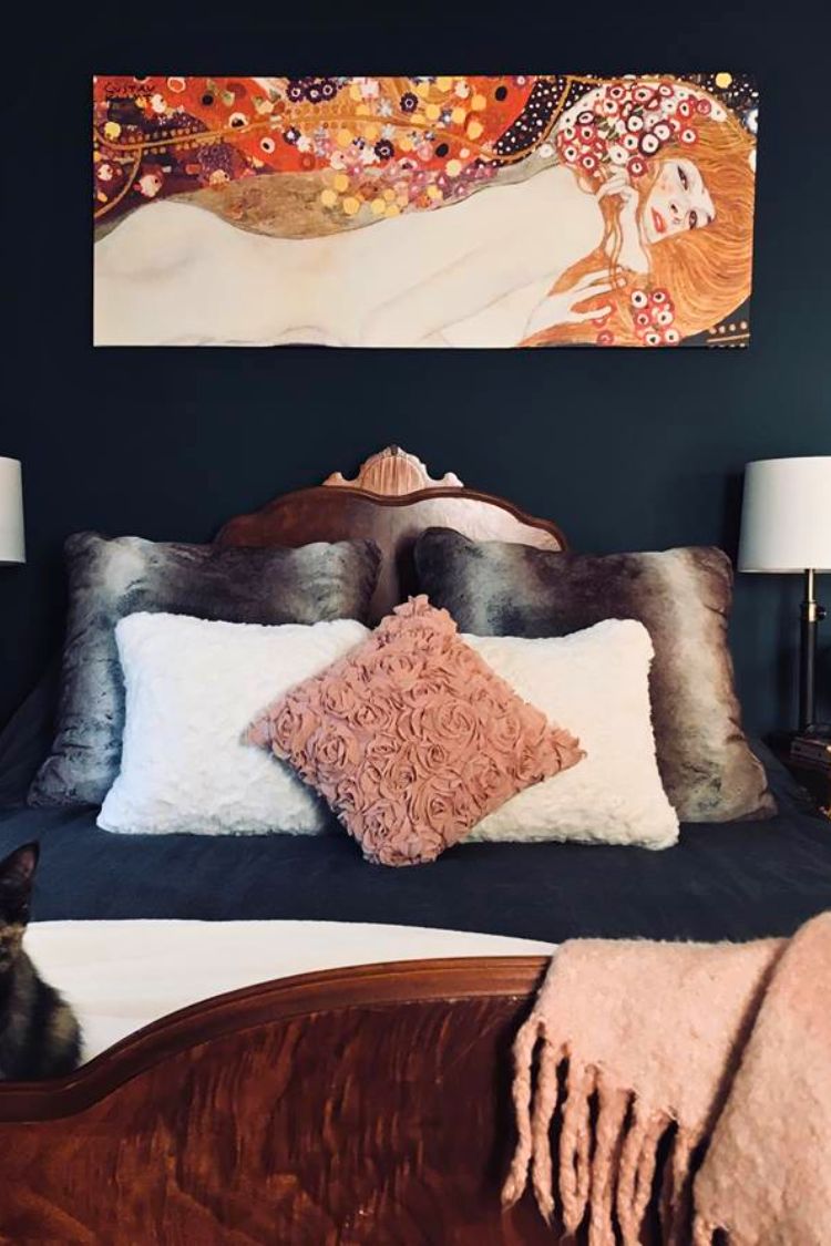 dark boho bedroom