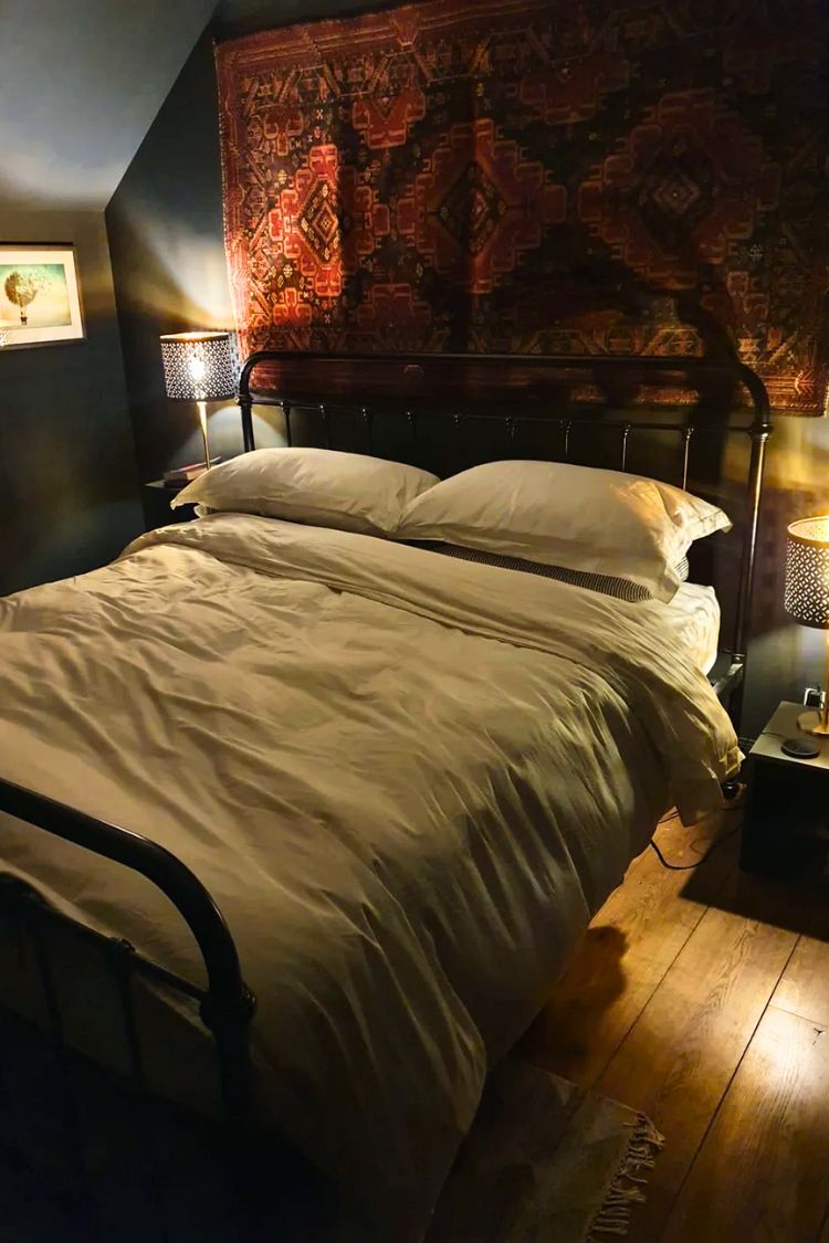 dark boho bedroom