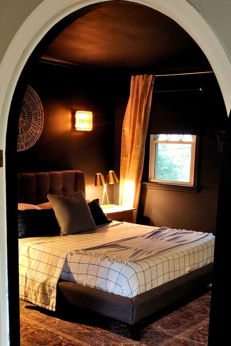 dark boho bedroom