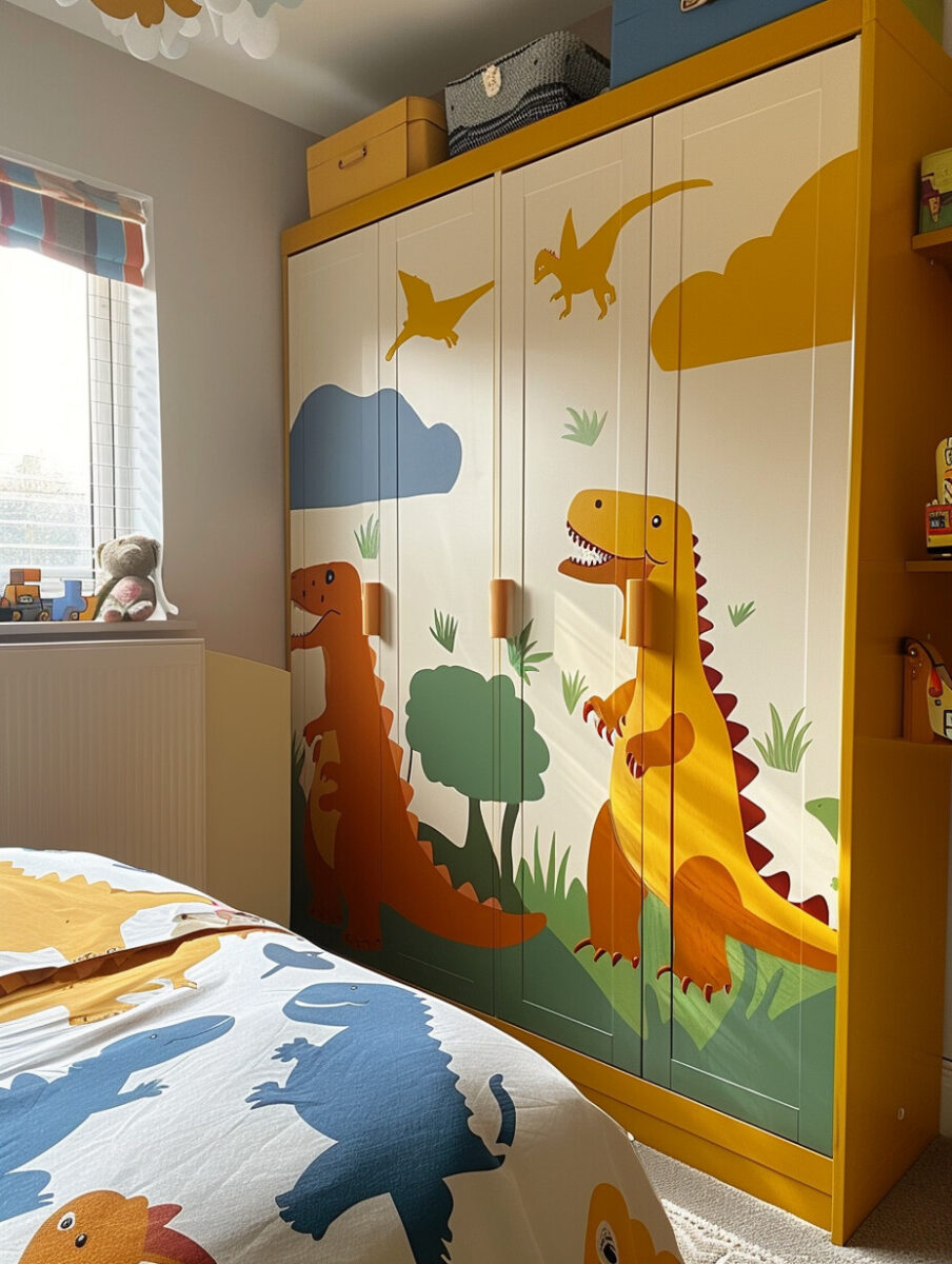 20 Fun and Creative Dinosaur Bedroom Ideas for Boy Toddlers - H.M.G