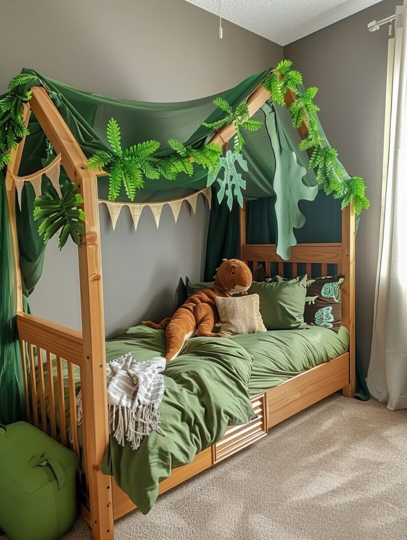 20 Fun and Creative Dinosaur Bedroom Ideas for Boy Toddlers - H.M.G