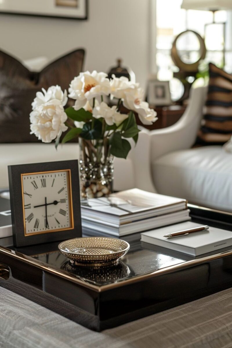 15+ Unique Coffee Table Tray Decor Ideas to Impress Your Guests - H.M.G
