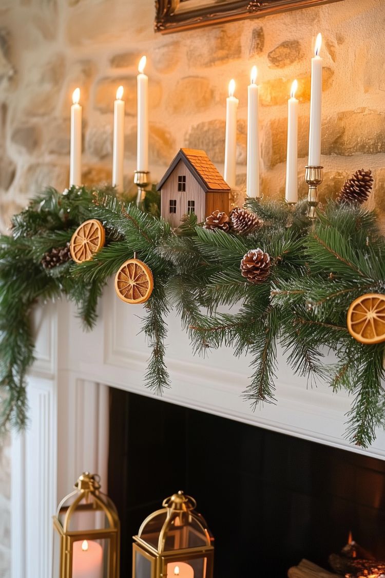 mantel christmas decor ideas