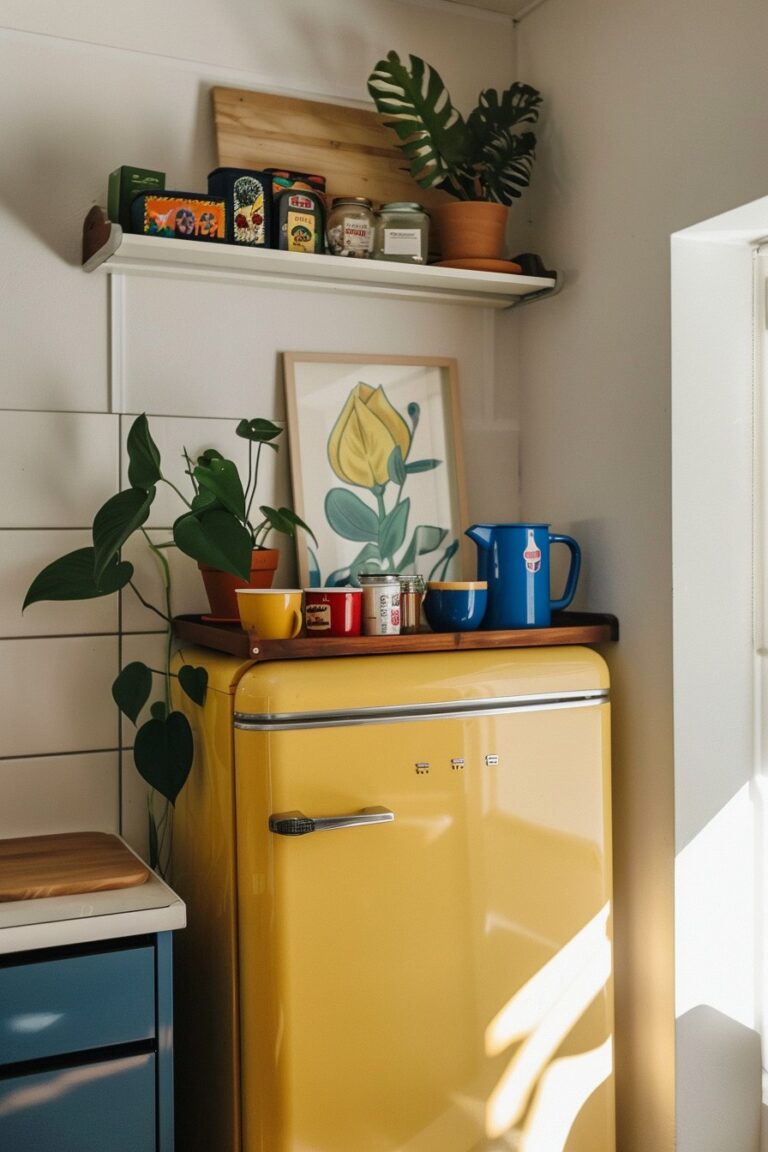 20 EyeCatching Fridge Top Decor Ideas to Upgrade Your Kitchen