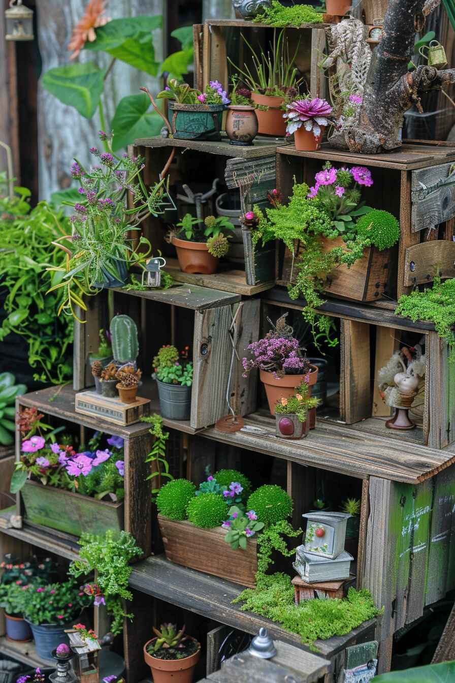 outdoor fairy garden ideas - 17