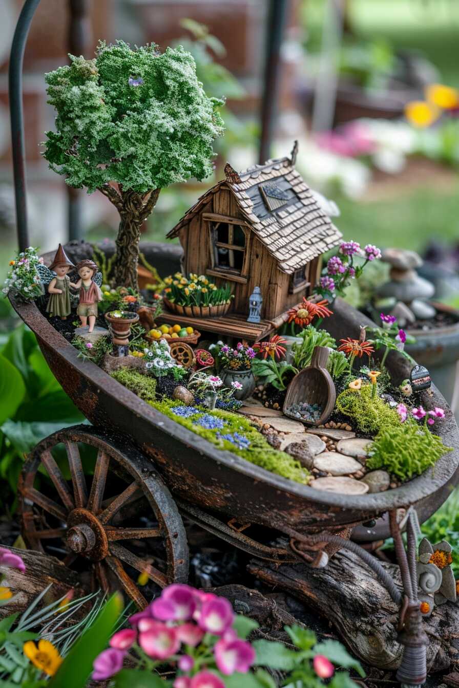 outdoor fairy garden ideas - 19