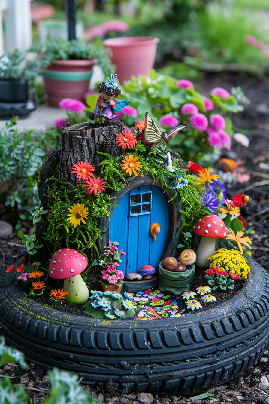 outdoor fairy garden ideas - 23