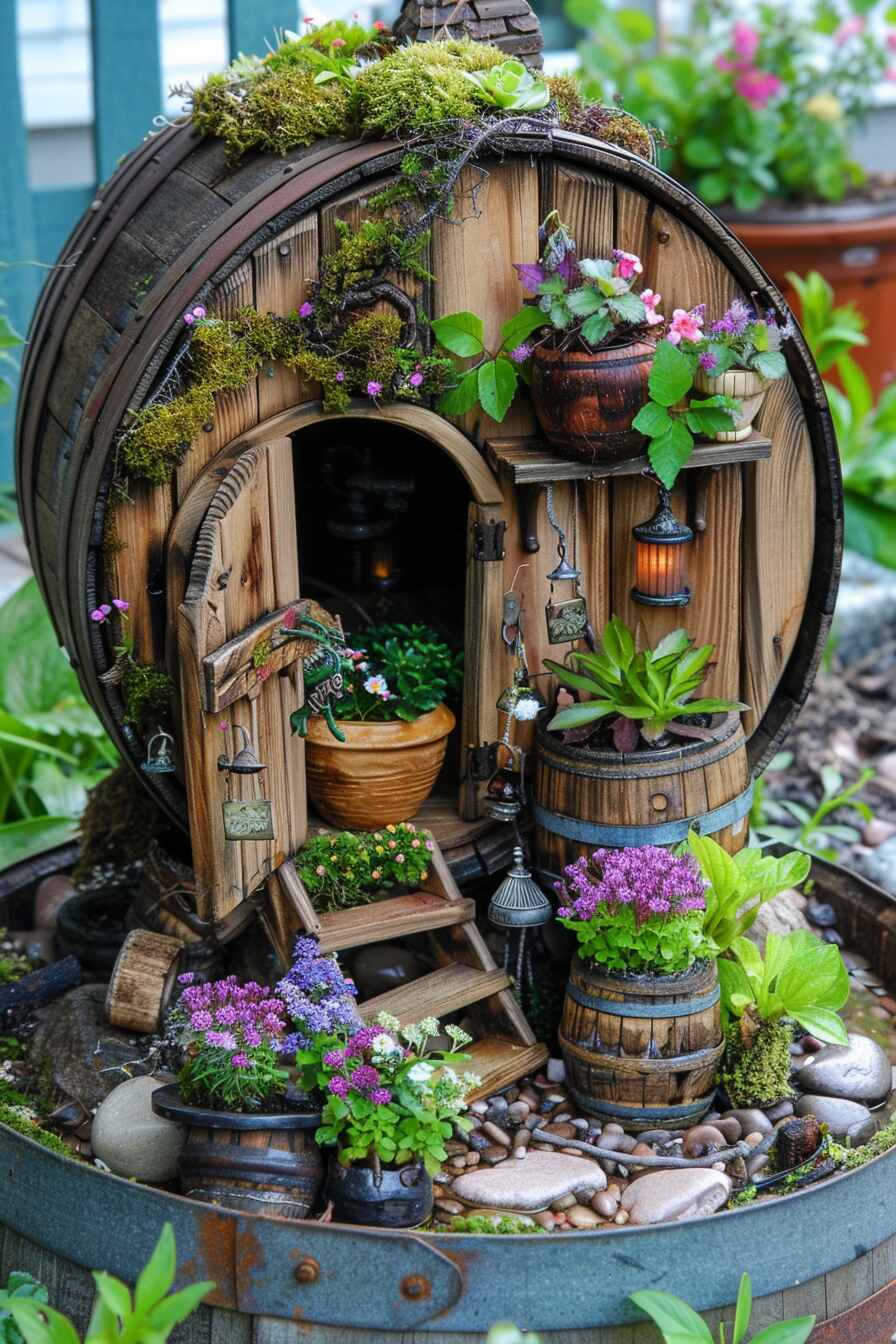 outdoor fairy garden ideas - 26