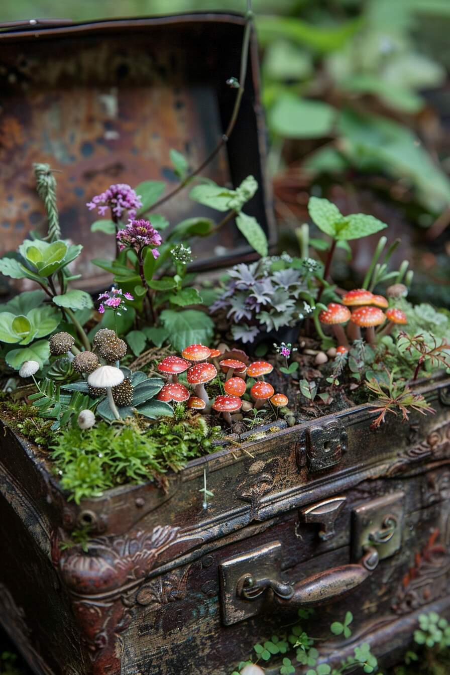 outdoor fairy garden ideas - 34