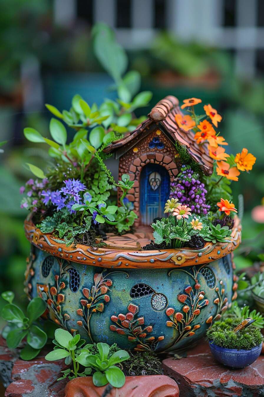 outdoor fairy garden ideas - 38