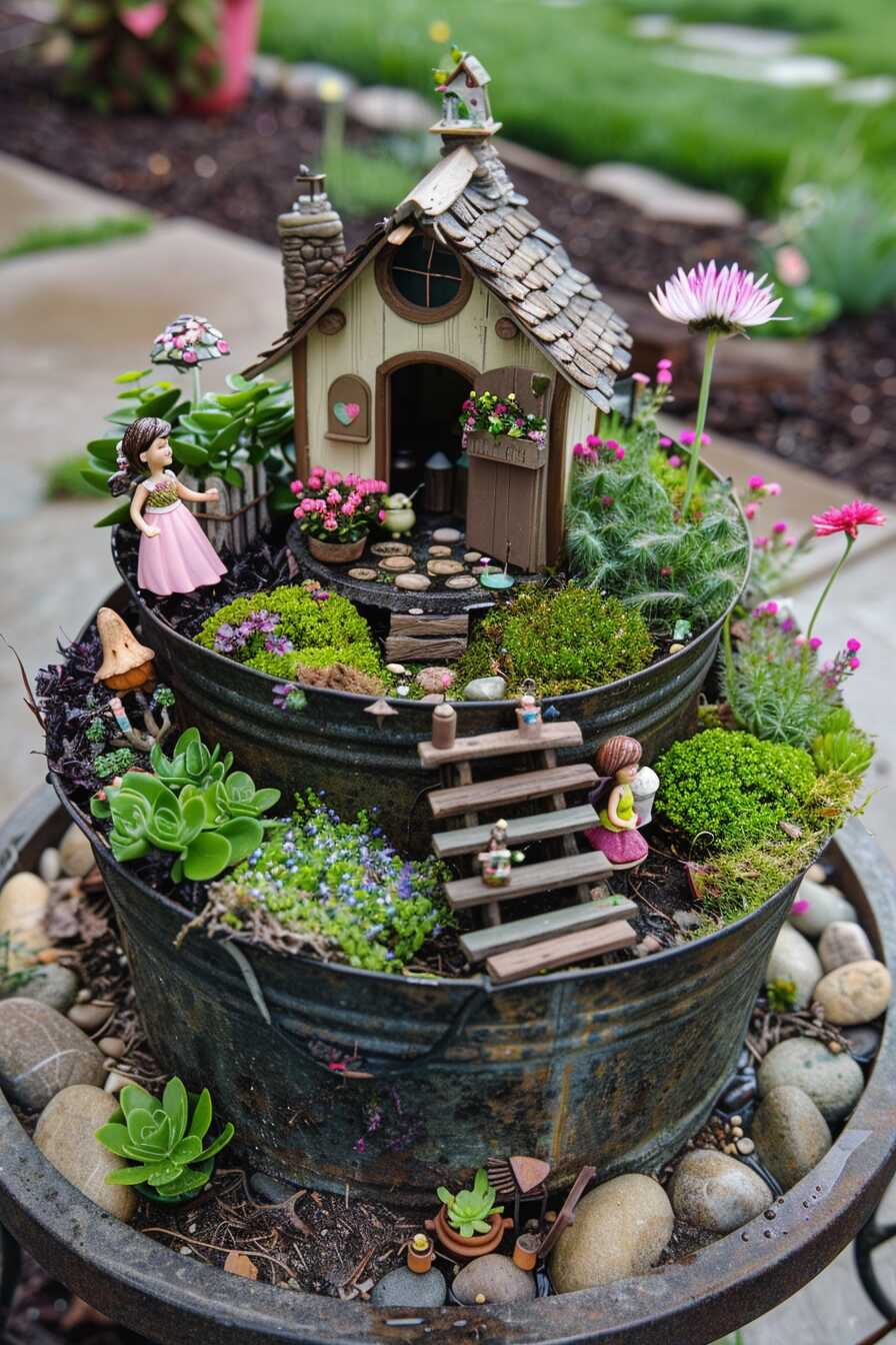 outdoor fairy garden ideas - 5