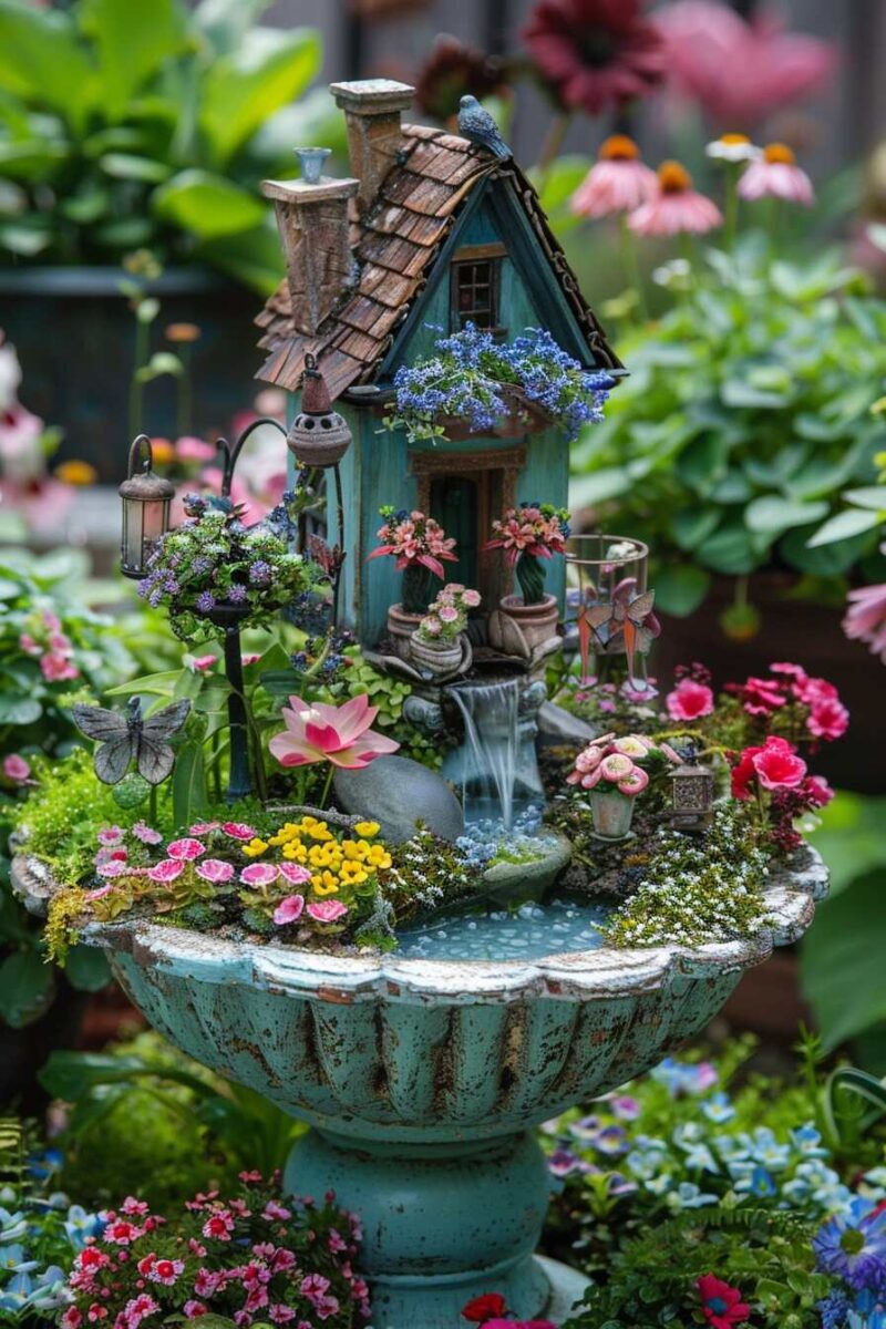 40+ Enchanting Outdoor Fairy Garden Ideas for Your Home - H.M.G