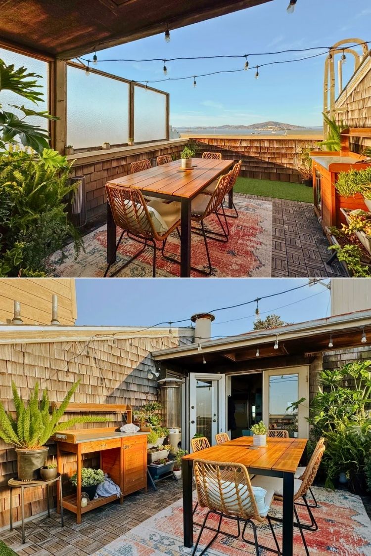 outdoor small apartment patio