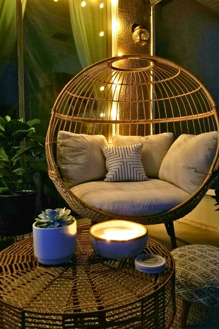 seating idea for small patio