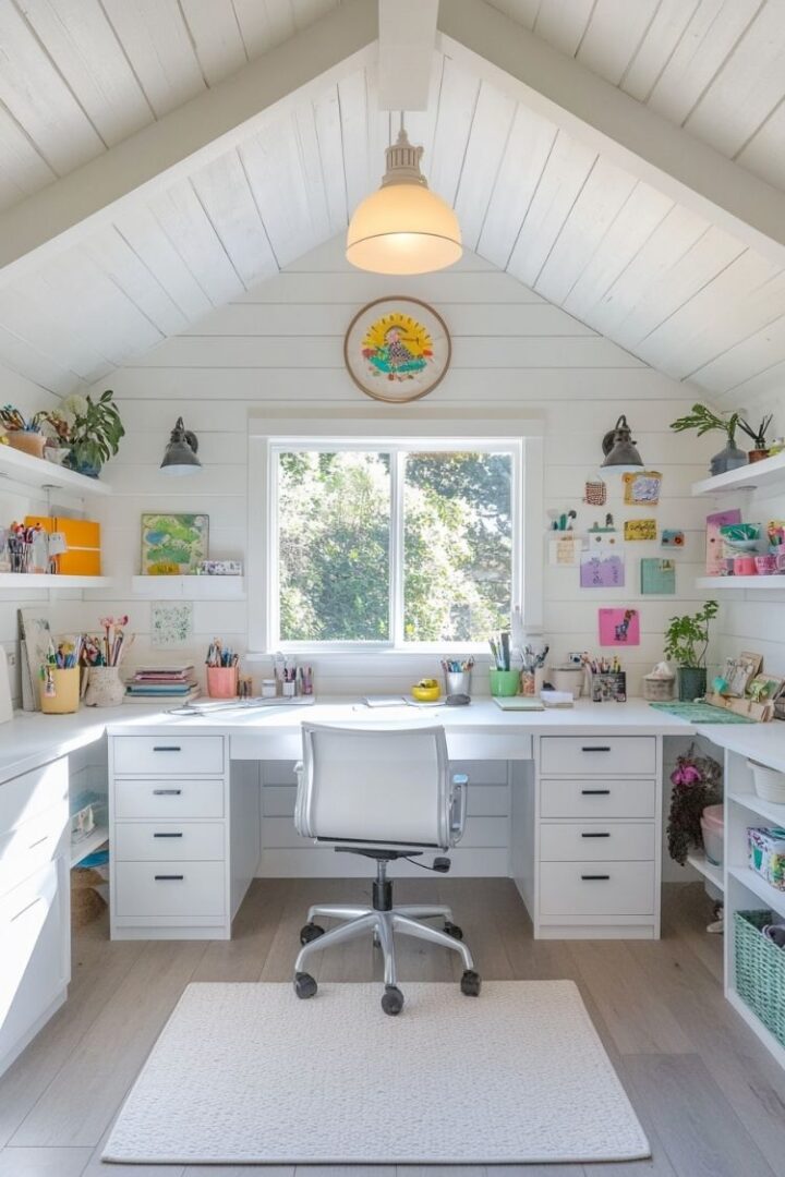 20+ Fabulous She Shed Office Ideas for a Cozy Workspace - H.M.G