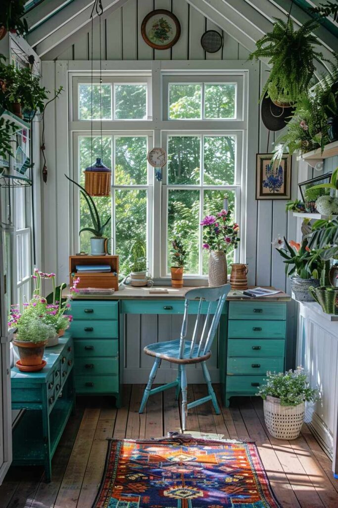 22 Fabulous She Shed Office Ideas for a Cozy Workspace - H.M.G