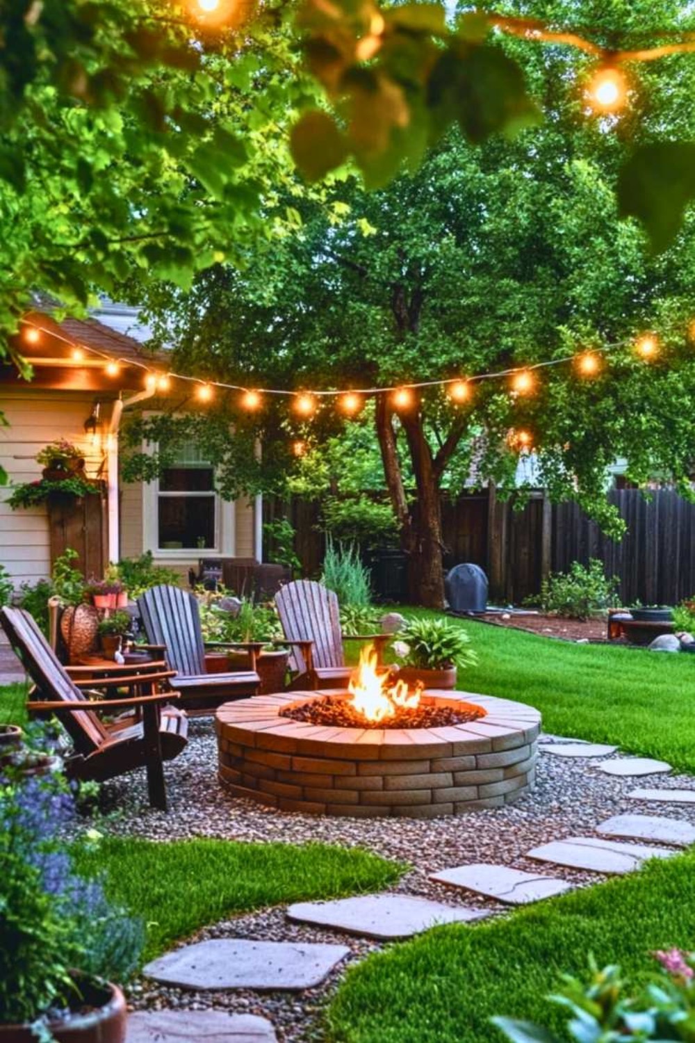 simple backyard fire pit - 11