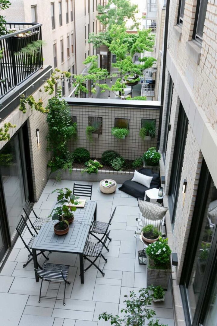 Curated visual reference: City View Apartment Decor With Unconventional Art Reference: 30 Brilliant Small Apartment Patio Ideas You Ll Love