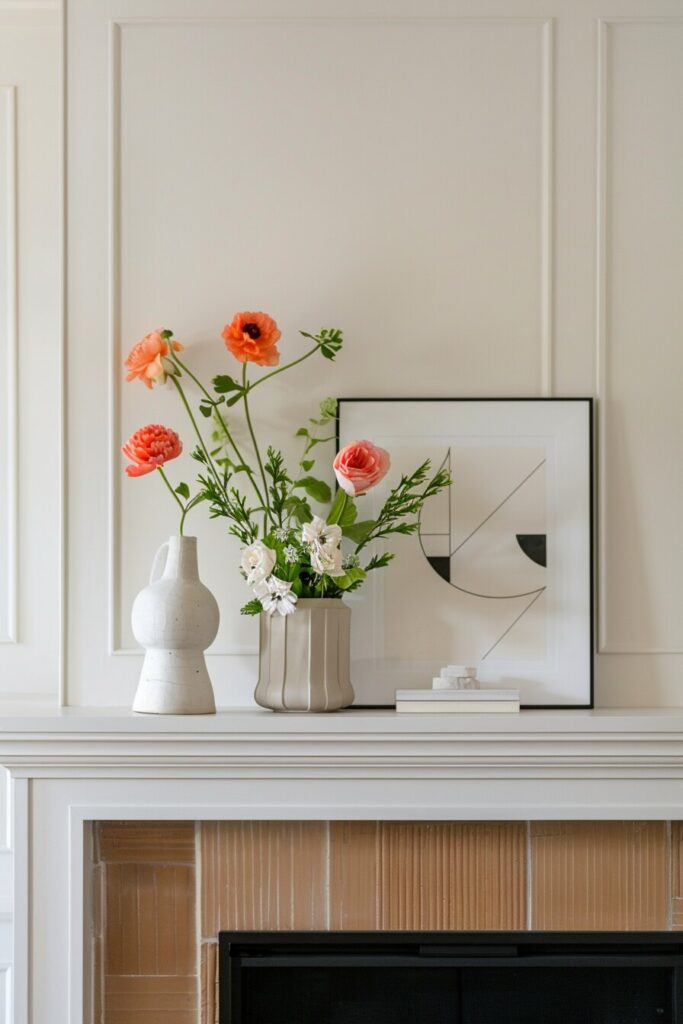 20+ Bright and Bold Summer Mantel Decorating Ideas - H.M.G