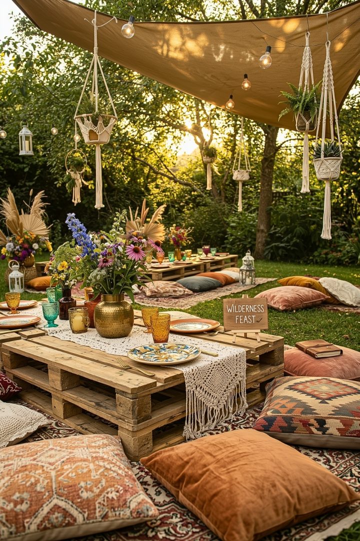 Boho Garden Party Decor Ideas for a Magical Outdoor Celebration - H.M.G