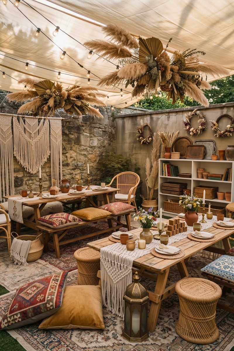 Boho Garden Party Decor Ideas for a Magical Outdoor Celebration - H.M.G