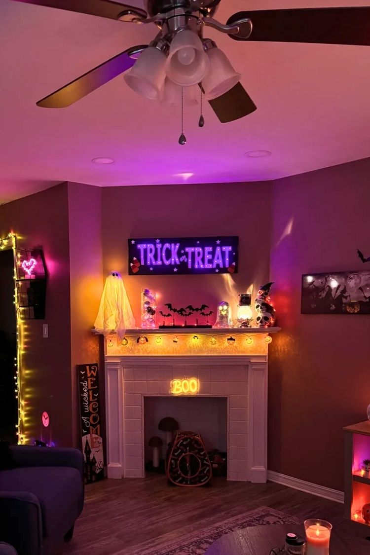 Halloween Fireplace Decor