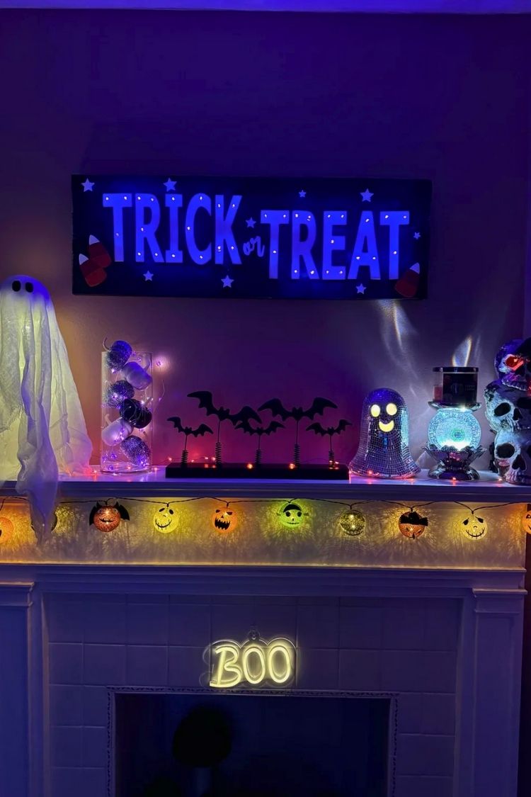 Halloween Fireplace Decor