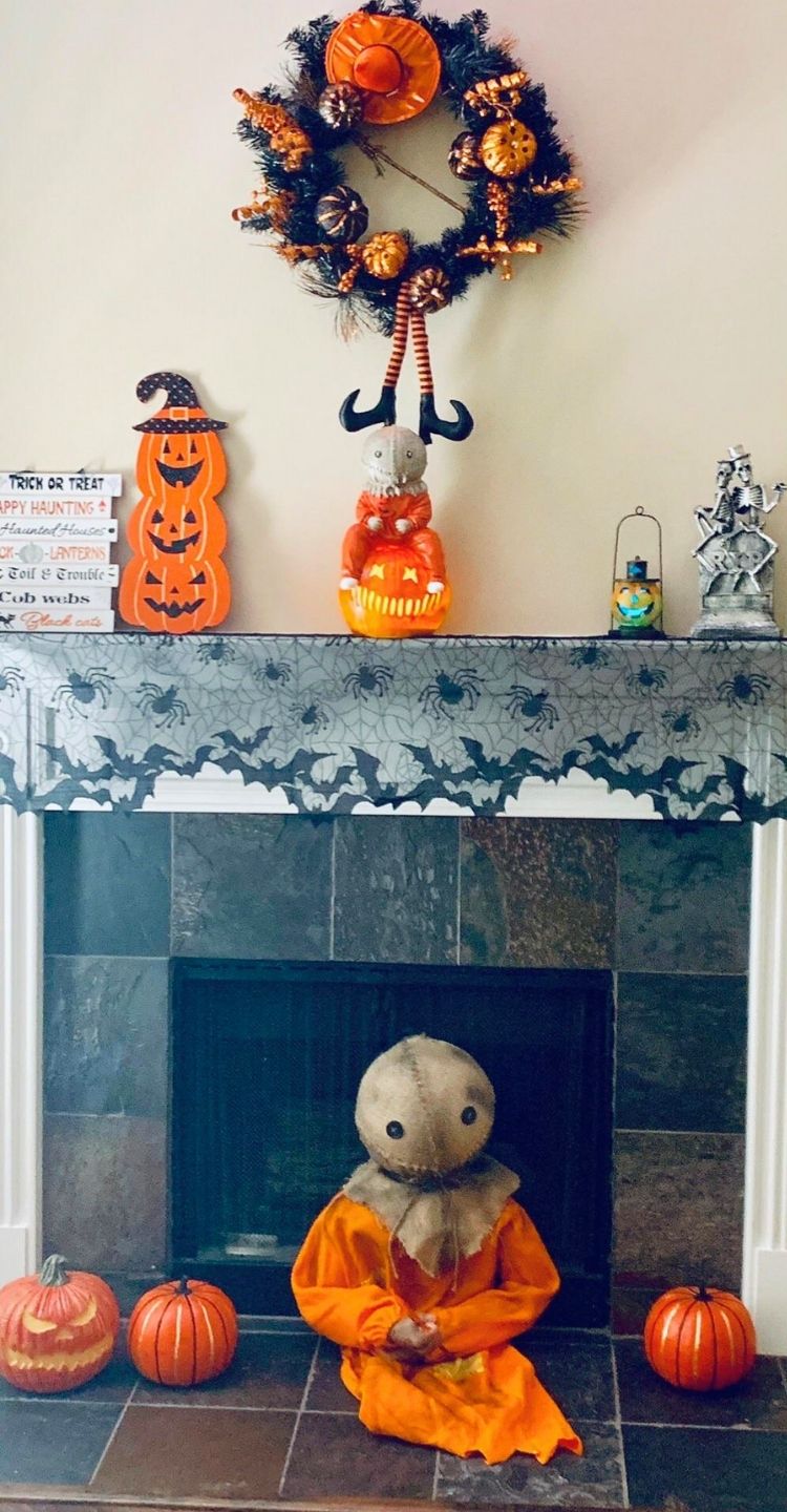 Halloween Fireplace Decor