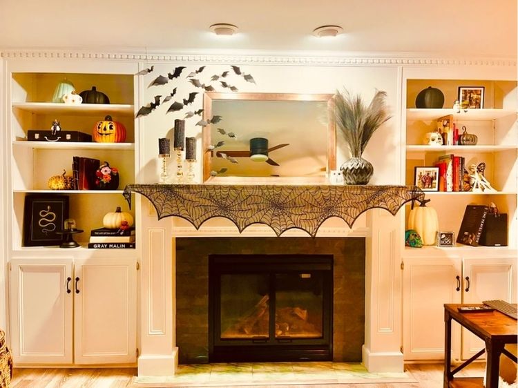 Halloween Fireplace Decor