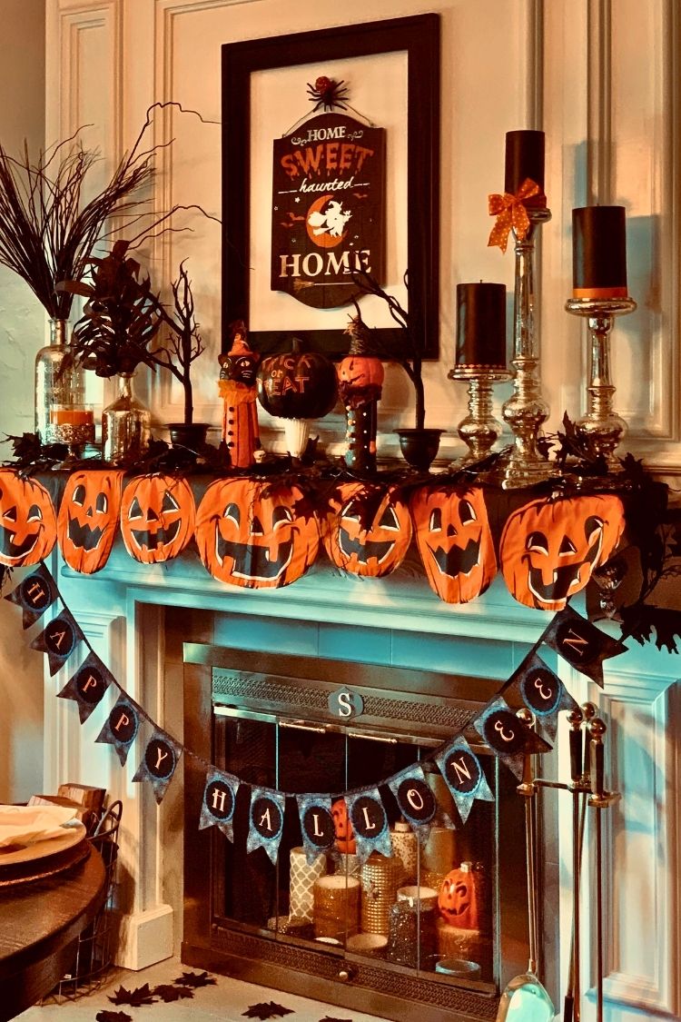 Halloween Fireplace Decor