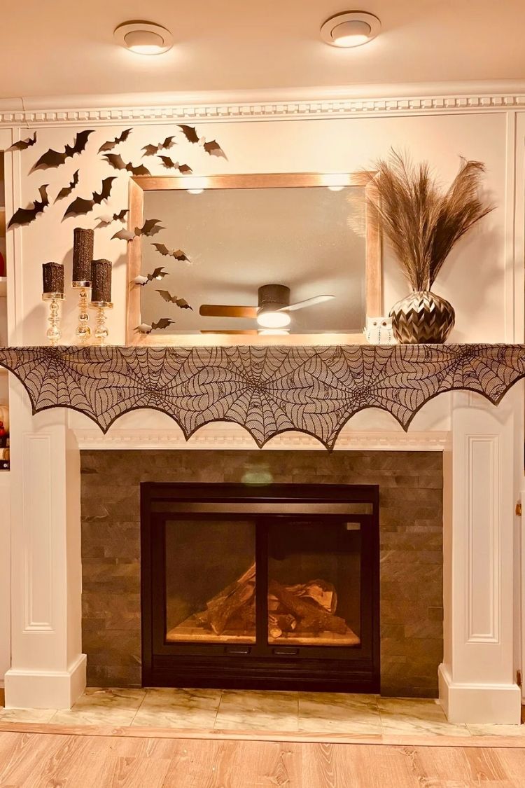 Halloween Fireplace Decor