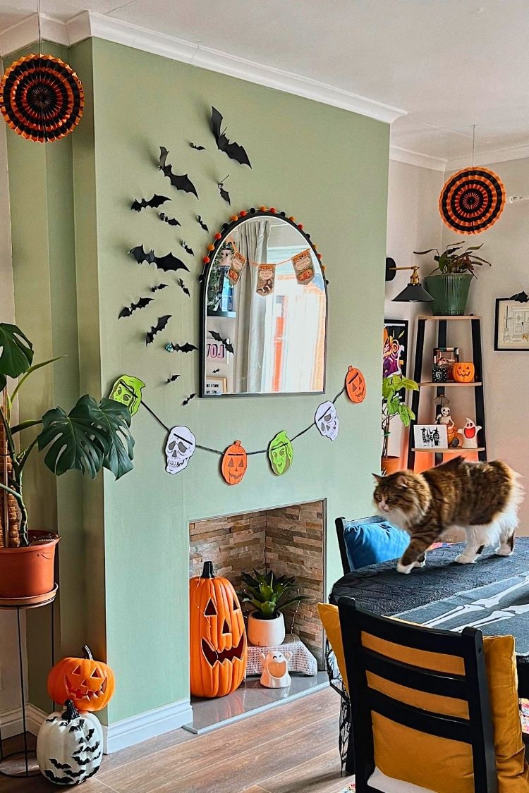 Halloween Fireplace Decor