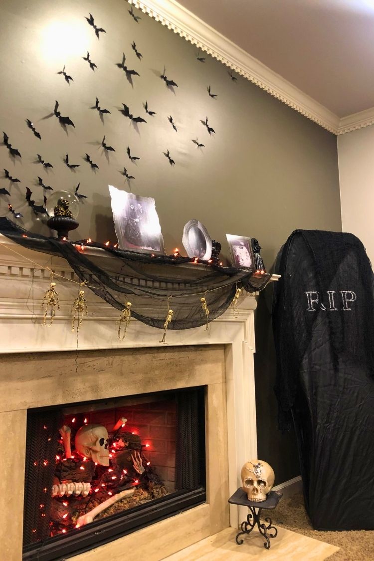 Halloween Fireplace Decor