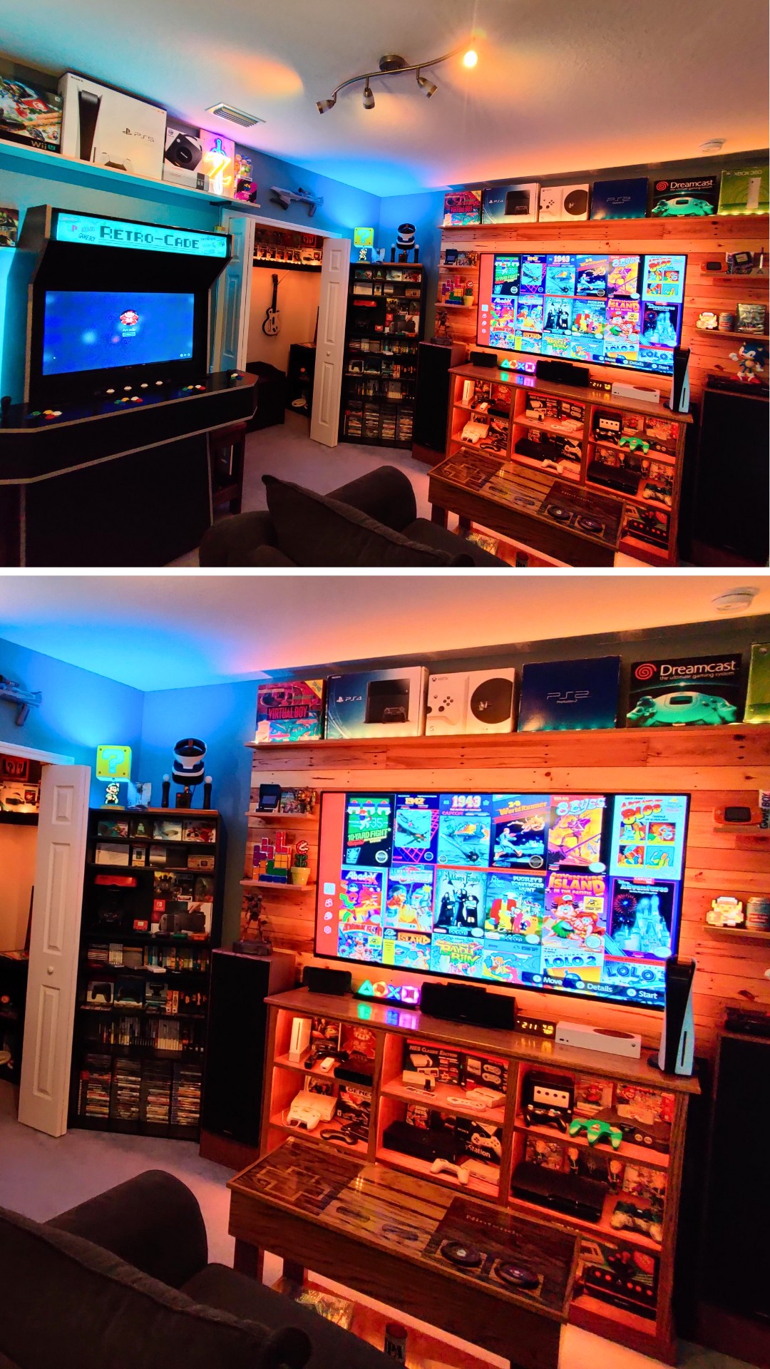 Small Retro DIY Arcade and Console Game Room by Retr_Z0mbie