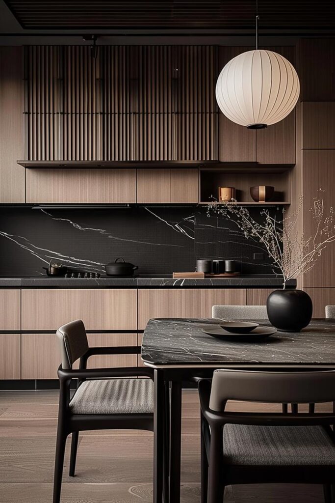 23 Black Japandi Kitchen Design Ideas That Blend Elegance With ...