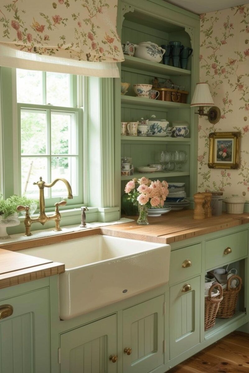 20+ Refreshing Green Kitchen Ideas to Bring Nature to Your House - H.M.G