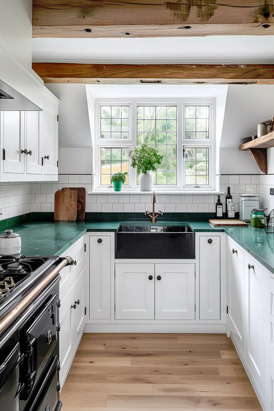 green color kitchen