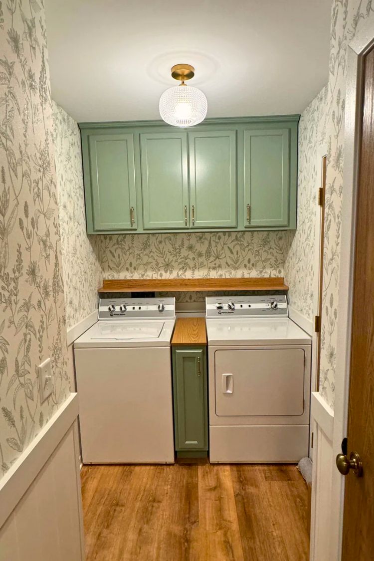 laundry room mural