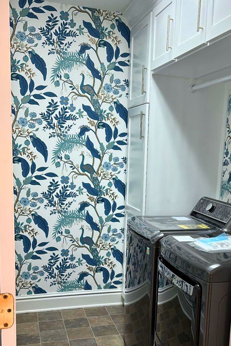 laundry room mural