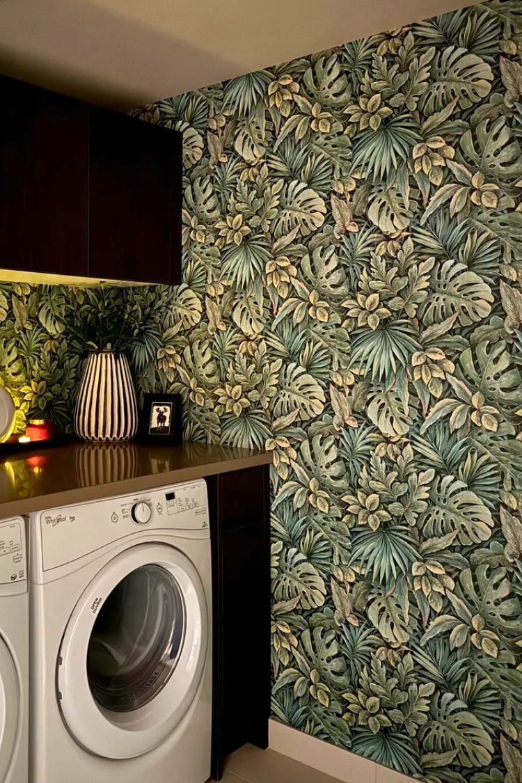 laundry room mural