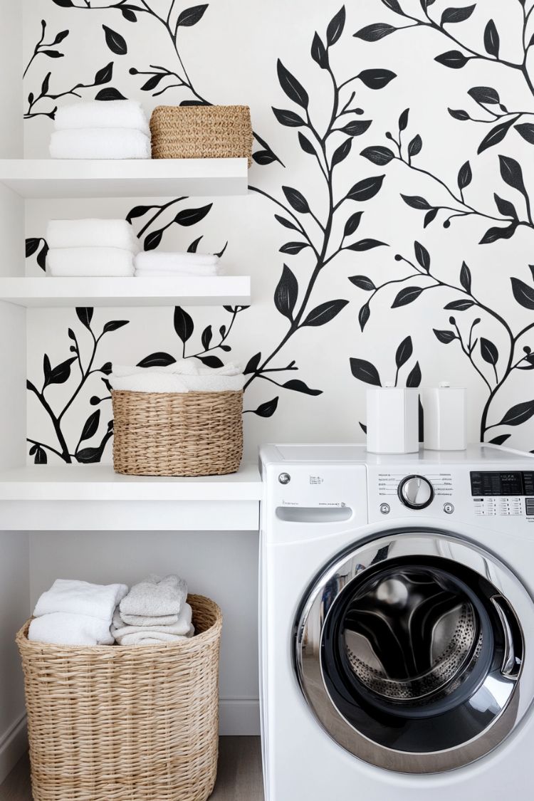 laundry room mural idea